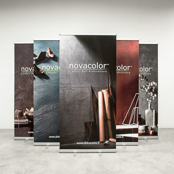 Novacolor rollupit - edullinen Easy rollup teline